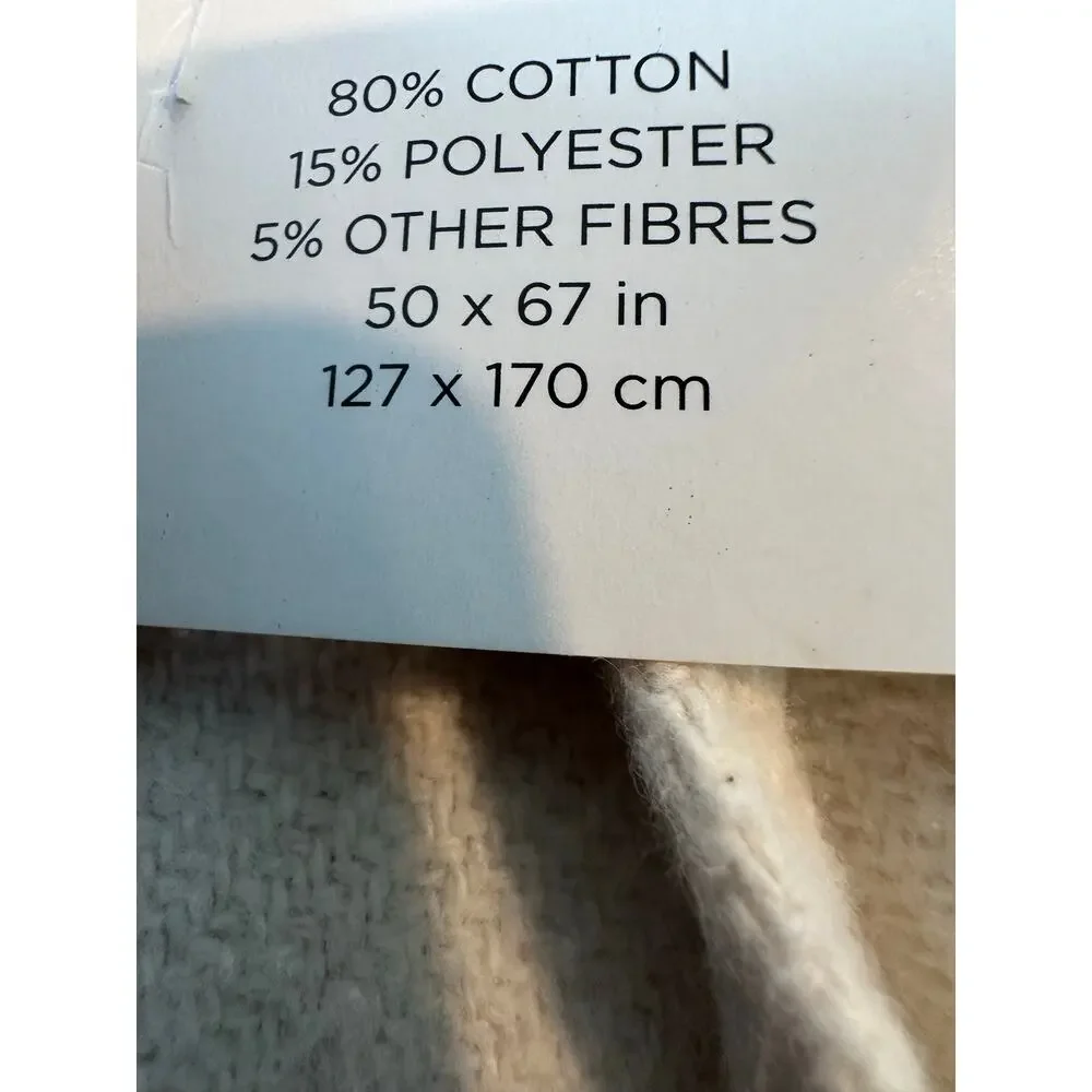 Rocco home oversize throw made in Portugal 50” x 67”